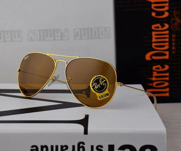 New Arrival Brown & Gold Unisex Sunglasses